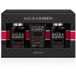 Baylis & Harding Black Pepper & Ginseng ajándékszett (arcra és testre)