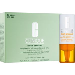 Clinique Fresh Pressed™ Daily Booster with Pure Vitamin C 10% bőrélénkítő szérum C-vitaminnal a bőröregedés ellen 4x8,5 ml