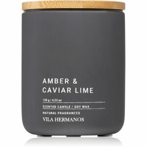 Vila Hermanos Concrete Amber & Caviar Lime illatgyertya 120 g