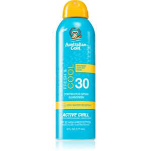 Australian Gold Fresh & Cool fényvédő spray hűsítő hatással SPF 30 177 ml