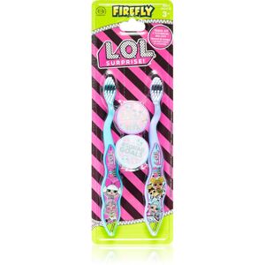 L.O.L. Surprise Travel Kit 2 Toothbrush and Caps fogkefe tartóval gyerekeknek 3 éves kortól 2 db