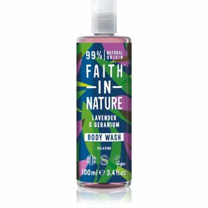 Faith In Nature Lavender & Geranium relaxáló tusfürdő gél 400 ml