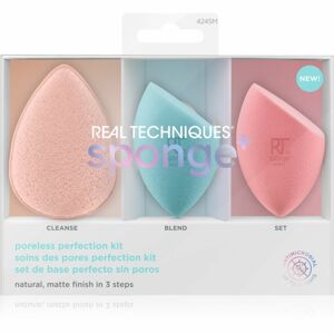 Real Techniques Sponge+ Poreless Perfection ajándékszett (a bőrhibákra)