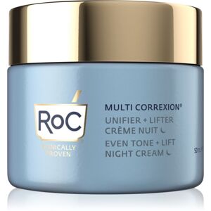 RoC Multi Correxion Even Tone + Lift élénkítő éjszakai krém egységesíti a bőrszín tónusait 50 ml