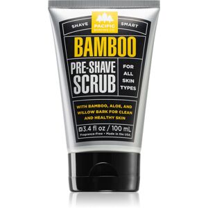 Pacific Shaving Bamboo Pre-Shave Scrub borotválkozás előtti arcpeeling uraknak 100 ml