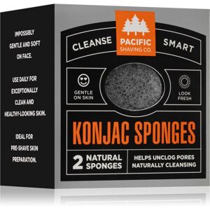 Pacific Shaving Konjac Sponges gyengéd hámlasztó szivacs az arcra 2 db