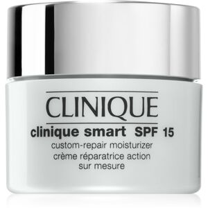 Clinique Clinique Smart™ SPF 15 Custom-Repair Moisturizer nappali ránctalanító krém a száraz és kombinált bőrre SPF 15 15 ml