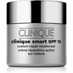 Clinique Clinique Smart™ SPF 15 Custom-Repair Moisturizer nappali ránctalanító krém a száraz és kombinált bőrre SPF 15 75 ml