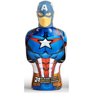 Marvel Avengers Bubble Bath & Shampoo sampon és fürdőhab 2 az 1-ben gyermekeknek Captain America 350 ml