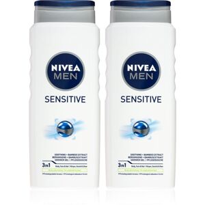 Nivea Men Sensitive tusfürdő gél testre és hajra (takarékos kiszerelés)
