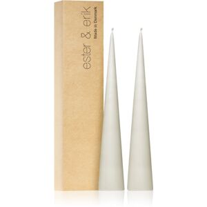 ester & erik cone candles linen grey (no. 22) gyertya 2x25 cm