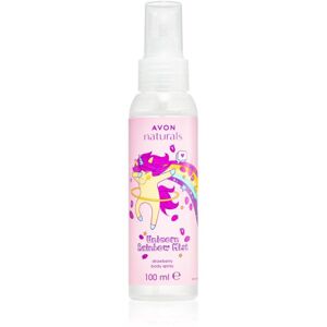 Avon Unicorn Rainbow frissítő test spray eper illattal 100 ml