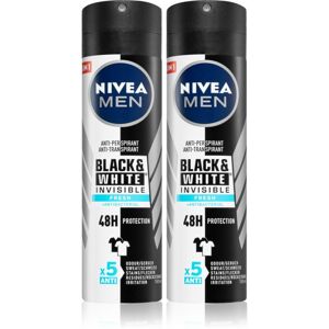 Nivea Men Black & White Fresh izzadásgátló spray (takarékos kiszerelés) uraknak
