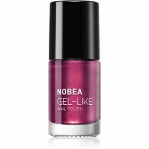 NOBEA Metal Gel-like Nail Polish körömlakk géles hatással árnyalat royal purple #N11 6 ml