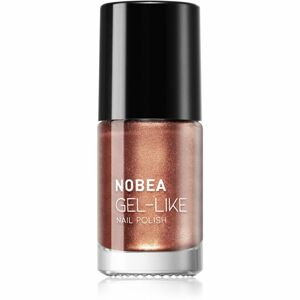 NOBEA Metal Gel-like Nail Polish körömlakk géles hatással árnyalat bronzed brown #N13 6 ml