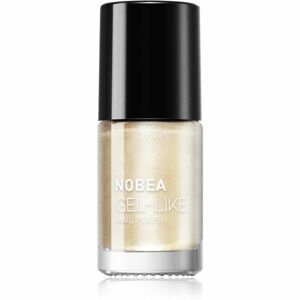 NOBEA Metal Gel-like Nail Polish körömlakk géles hatással árnyalat Pearl #N17 6 ml