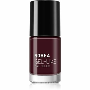 NOBEA Day-to-Day Gel-like Nail Polish körömlakk géles hatással árnyalat Almost black #N18 6 ml