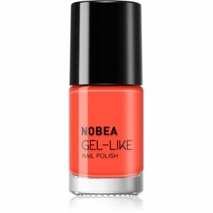 NOBEA Colourful Gel-like Nail Polish körömlakk géles hatással árnyalat papaya #N31 6 ml