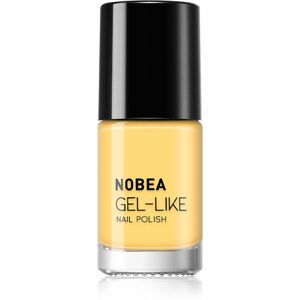 NOBEA Colourful Gel-like Nail Polish körömlakk géles hatással árnyalat banana #N33 6 ml
