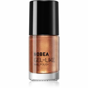 NOBEA Metal Gel-like Nail Polish körömlakk géles hatással árnyalat copper #N40 6 ml