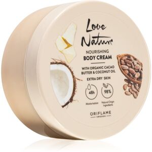 Oriflame Love Nature Cacao Butter & Coconut Oil tápláló testkrém hidratáló hatással 200 ml