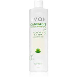 Avon Cannabis Sativa Oil Cleanse & Calm micellás sminklemosó víz nyugtató hatással 400 ml