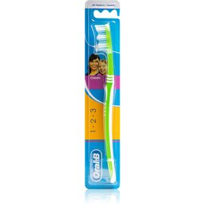 Oral B 1-2-3 Classic Care fogkefe közepes Green 1 db