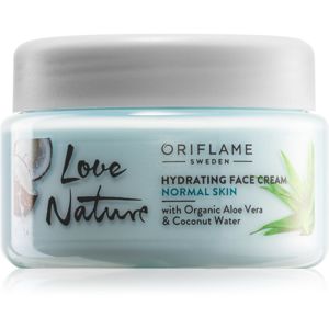 Oriflame Love Nature Aloe Vera & Coconut Water hidratáló arckrém normál bőrre 50 ml