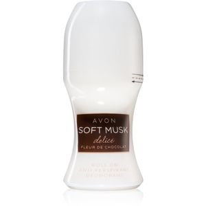 Avon Soft Musk Delice Fleur De Chocolat dezodor roll-on 50 ml