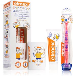 Elmex Kids 3-6 Years fogápoló készlet gyermekeknek Pink