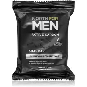 Oriflame North for Men Active Carbon tisztító kemény szappan 100 g