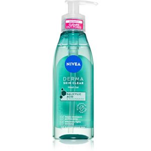 Nivea Derma Skin Clear tisztító gél az arcbőrre 150 ml