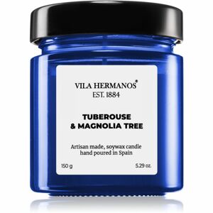 Vila Hermanos Apothecary Cobalt Blue Tuberose & Magnolia Tree illatgyertya 150 g