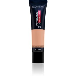 L’Oréal Paris Infallible 24H Matte Cover hosszan tartó make-up matt hatással 300 Amber 30 ml