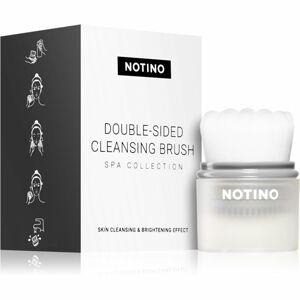 Notino Spa Collection Double-sided cleansing brush tisztító kefe arcra Grey