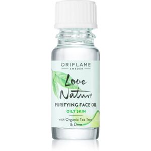 Oriflame Love Nature Organic Tea Tree & Lime tisztító olaj problémás és pattanásos bőrre 10 ml
