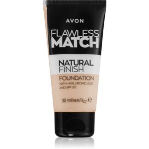 Avon Flawless Match Natural Finish hidratáló alapozó SPF 20 árnyalat 115P Pale Pink 30 ml
