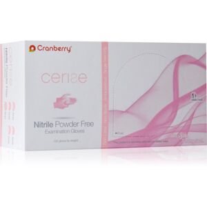 Cranberry Cerise Pink púdermentes nitril vizsgálókesztyű méret S 200 db
