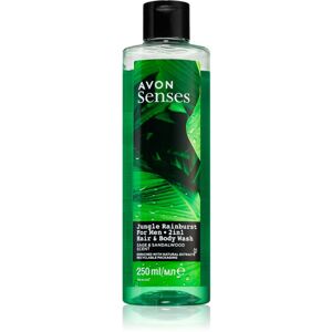 Avon Senses Jungle Rainburst tusfürdő gél és sampon 2 in 1 250 ml