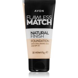 Avon Flawless Match Natural Finish hidratáló alapozó SPF 20 árnyalat 140P Light Ivory 30 ml