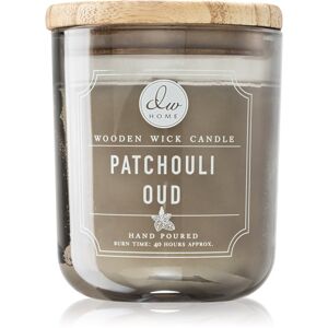 DW Home Signature Patchouli Oud illatgyertya fa kanóccal 320 g