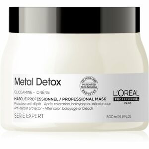 L’Oréal Professionnel Serie Expert Metal Detox mélyen tápláló maszk a festett és károsult hajra 500 ml