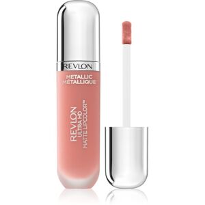 Revlon Cosmetics Ultra HD Metallic Matte Lipcolor™ metalikus folyékony ajakrúzs matt hatással árnyalat 690 Gleam 5,9 ml