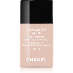 Chanel Vitalumière Aqua ultra könnyű make-up a ragyogó bőrért árnyalat 50 Beige SPF 15 30 ml