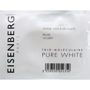 Eisenberg Pure White Massage Crème Lumière masszírozó krém az arcra élénk és hidratált bőr 5 ml