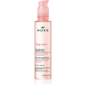 Nuxe Very Rose gyengéden tisztító olaj az arcra és a szemekre 150 ml