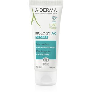 A-Derma Biology AC mattító ápolás a bőr tökéletlenségei ellen 40 ml