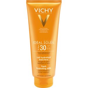 Vichy Capital Soleil Beach Protect védő és hidratáló tej arcra és testre SPF 30 300 ml