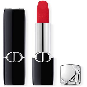 DIOR Rouge Dior hosszan tartó rúzs utántölthető árnyalat 666 Rouge en Diable Velvet 3,5 g