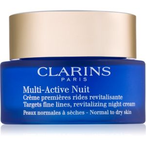 Clarins Multi-Active Nuit Revitalizing Night Cream Revitalizáló éjszakai krém a finom vonalakért. normál és száraz bőrre 50 ml